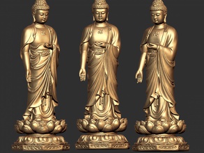 0123 gautam buddha 006 3d drucken modell skulptur 3dexport statue religion gold zahl religiou objekt budha 3dprint cnc 3dprintable miniatur bronze silber heilig druckbar kunst 3d print model - Mito3D
