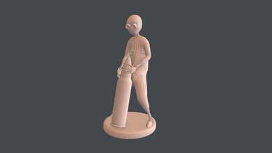 03 3dprint 3d drucken modell figuren 3dexport männer aktion miniatur zahl skulptur militär garand lauf laufen miniaturen klassisch isoliert figur kunst 3d print model - Mito3D