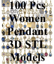 108 pcs 3d stl modèle femmes pendentif imprimante impression in colliers 3dexport pendentifs bijoux bijou 3dprint 3dm 3dmodeling file stlmodel obj fbx model 3d print model - Mito3D