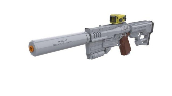 10mm pistolet Tomber 4 imprimable stl dossiers 3d impression modèle jouets jouet artisanat DIY canon cosplay vidéo Jeu peau 10 mm 3d print model - Mito3D