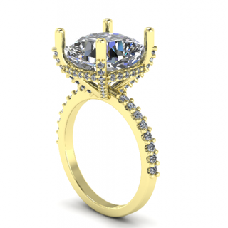 112 femelle bague anneaux solitaire sterling imprimable diamant platine brillant mariage engagement bijou bijoux argent délicat lumière or blanc 3d print model - Mito3D