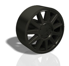 11 rayons de la jante - modèle d'impression 3d pour imprimer le roue voiture course fente passe-temps bricolage l'automobile 3d print model - Mito3D