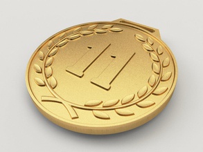 11 years anniversary medal cnc 3d-print stl award gold birthday celebration gift badge eleven 11th 3d print model - Mito3D