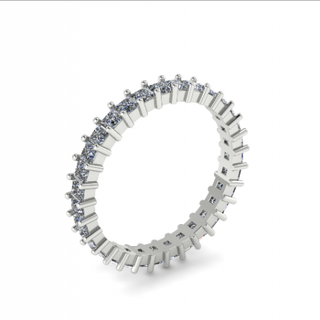 129 bague anneaux solitaire sterling imprimable diamant platine brillant mariage engagement bijou bijoux argent délicat lumière or blanc 3d print model - Mito3D