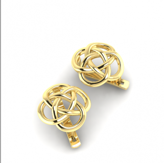 12 pendientes symbol knot suerte anillos solitario libra esterlina imprimible diamante anillo platino brillante Boda compromiso joya joyería plata delicado ligero oro blanco 3d print model - Mito3D