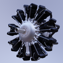 132a radiale aeromobili motore Radio 3d print model - Mito3D