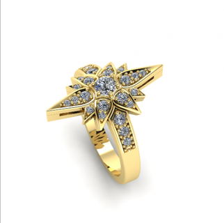 155 hermoso mujeres anillo Mira hoja anillos solitario libra esterlina imprimible diamante platino brillante Boda compromiso joya joyería plata delicado ligero oro blanco 3d print model - Mito3D