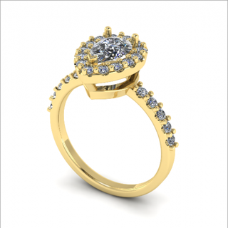 165 anillo mujer anillos solitario libra esterlina imprimible diamante platino brillante Boda compromiso joya joyería plata delicado ligero oro blanco 3d print model - Mito3D