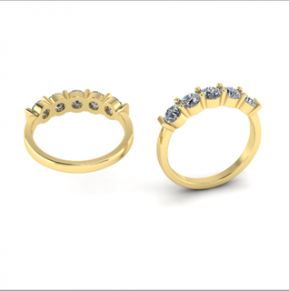 168 anillo anillos solitario libra esterlina imprimible diamante platino brillante Boda compromiso joya joyería plata delicado ligero oro blanco 3d print model - Mito3D