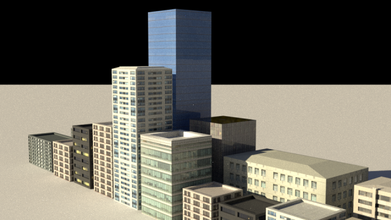 16 jogos pronto low poly edifícios cidade construção Cidade unidade irreal casa 3d print model - Mito3D