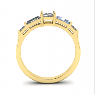 173 anillo anillos solitario libra esterlina imprimible diamante platino brillante Boda compromiso joya joyería plata delicado ligero oro blanco 3d print model - Mito3D