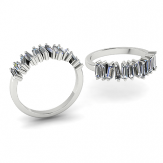 174 anillo anillos solitario libra esterlina imprimible diamante platino brillante Boda compromiso joya joyería plata delicado ligero oro blanco 3d print model - Mito3D
