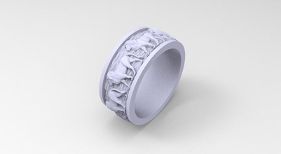 17ov 01 02r 3d impresión modelo in anillos 3dexport anillo joya joyería print 3d print model - Mito3D