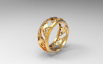 17ov 01 06r jewel ring 3d print model - Mito3D