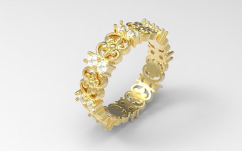 17ov 01 16r 3d print model in rings 3dexport jewel ring 3d print model - Mito3D