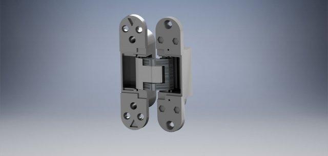 180 degree concealed hinge furniture hinges cerniera doors accessories invisible 3d print model - Mito3D