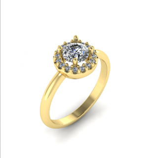 181 anillo mujer anillos solitario libra esterlina imprimible diamante platino brillante Boda compromiso joya joyería plata delicado ligero oro blanco 3d print model - Mito3D