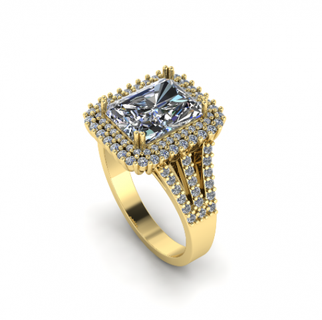 189 femmes bague grand calcul anneaux solitaire sterling imprimable diamant platine brillant mariage engagement bijou bijoux argent délicat lumière or blanc 3d print model - Mito3D