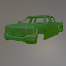 18 gmc sierra 2500 denali printable car body miniz vintage diecast slotcar tamiya kyosho radiocontrol crawler scalextric rc hobby 110 118 124 132 3d print model - Mito3D