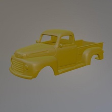 1948 classic american truck 3d print model in vehicle 3dexport miniz vintage diecast slotcar tamiya kyosho radiocontrol crawler body scalextric rc printable hobby car 110 118 124 132 3d print model - Mito3D