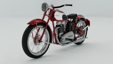 1948 triomphe vitesse double bicyclette moto classique courses véhicule 3d print model - Mito3D