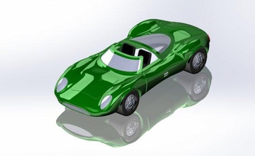 1966 jaguar 3d print model in vehicle 3dexport car printable 3d print model - Mito3D