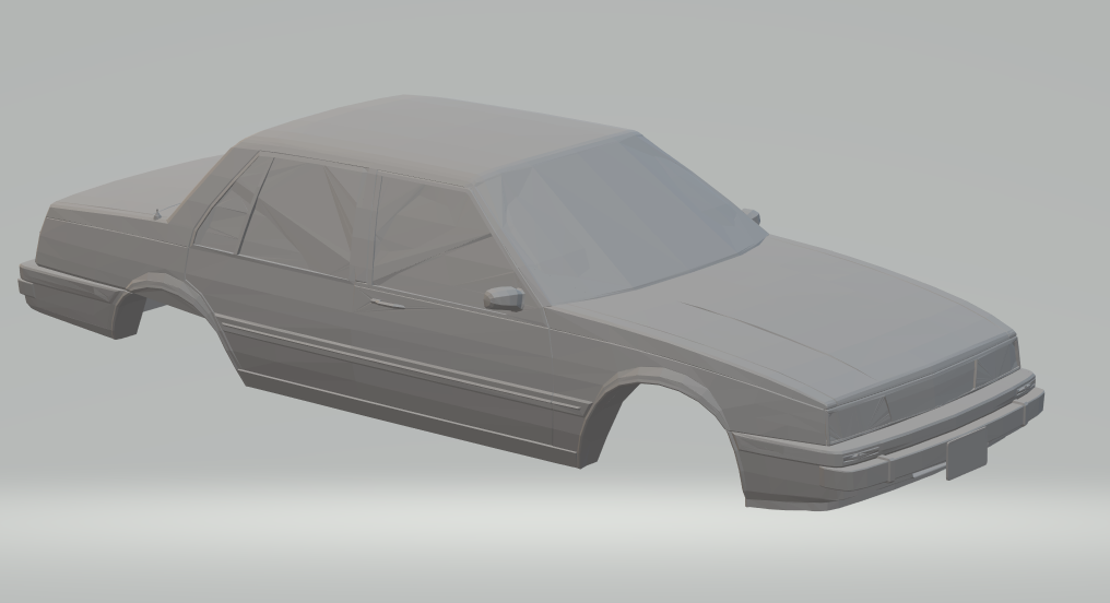 1984 chevrolet süvari 3d yazdır model in araç 3dexport sıcak tekerlekler döküm scx yuva araba slotcar stl yazdırılabilir rcmodel gmc traxxa kyosho scalterix 3D print model - Mito3D