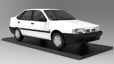 1990 fíat tempra 1 18 fundido presión escala sedán sedans coche vehiculo vehículo modelo 3d print model - Mito3D