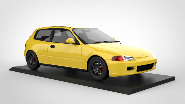 1994 honda civique eg6 1 18 moulé pression taille 3d modèle in compact voitures 3dexport voiture 3dcar 3dcarmodel hayon cuillère 3D print model - Mito3D