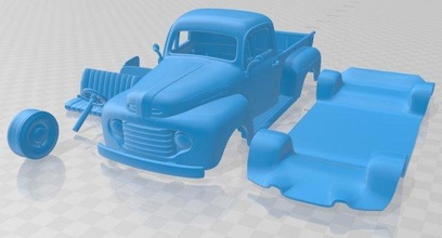 f 1 recoger 1948 imprimible camioneta 3d impresión modelo in automotor 3dexport espacio scalextric tamiya rc miniz pasatiempo micro coche vehiculo tractor 3d print model - Mito3D