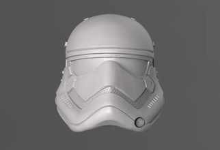 1storder storm trooper helmet firstorder stormtrooper starwars jedi vader miniatures 3d print model - Mito3D