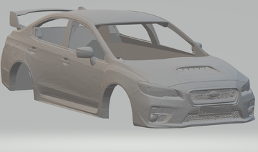 2015 subaru wrx 3d impression modèle in véhicule 3dexport moulé pression roues chaudes fente voitures gt gt1 gte chaud supercars scx 3d print model - Mito3D
