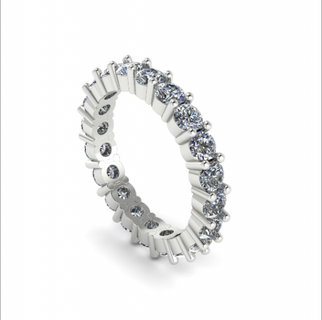 204 anillo anillos solitario libra esterlina imprimible diamante platino brillante Boda compromiso joya joyería plata delicado ligero oro blanco 3d print model - Mito3D