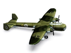 do 217e2 3d model in bomber 3dexport aircraft airplane airport army historic history military old plane propeller vintage war wing ww2 german 3d print model - Mito3D