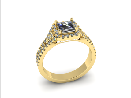 27 anillo anillos solitario libra esterlina imprimible diamante platino brillante Boda compromiso joya joyería plata delicado ligero oro blanco 3d print model - Mito3D