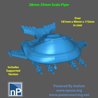 28mm 35mm sci fi volantes gratis 3d impresión modelo in 3dexport ciencia ficción astronave lunar stargrave 40k 3d print model - Mito3D