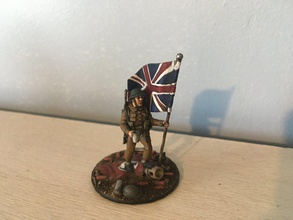 28mm britannia triumphant british ww2 soldier free 3d print model in figurines 3dexport bolt action chain command second war infantry 3d print model - Mito3D