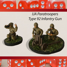 28mm japanese type 92 infantry ija paratrooper artillery crew ww2 3d print model in figurines 3dexport imperial army japan war paratroopers bolt action chain command 3d print model - Mito3D