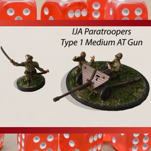 28mm type 1 47 mm medium ija japanese paratrooper crew imperial army japan ww2 war bolt action chain command artillery cannon 47mm 3d print model - Mito3D