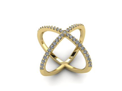 29 ruciforme bague anneaux solitaire sterling imprimable diamant platine brillant mariage engagement bijou bijoux argent délicat lumière or blanc 3d print model - Mito3D
