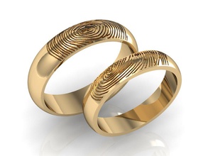 2 moda de anéis jóias humanos dedos feminino printable ouro rhiho o cad cnc 3d print model - Mito3D