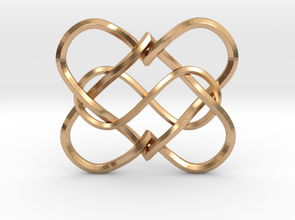 2 hearts infinity pendant 3d print model in pendants 3dexport 3d print model - Mito3D