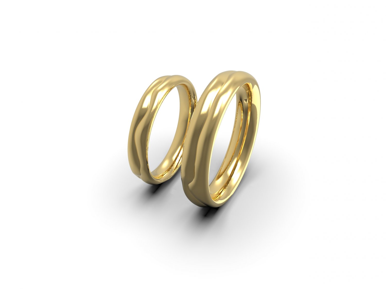 2 vive 1 destino boda anillos 3d impresión modelo in 3dexport oro plata platino libra esterlina metal metálico imprimible joyería joya hermoso excelente encantador elegante magnífico delicado amable 3D print model - Mito3D