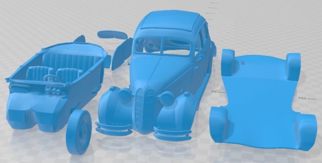 326 1941 yazdırılabilir araba otomotiv yuva ölçülü Tamiya rc miniz hobi mikro 3D print model - Mito3D