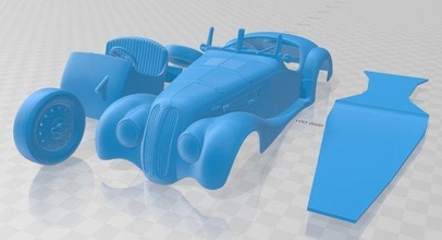 328 1936 imprimível carro 3d impressão modelo in automotivo 3dexport fenda escalextrico tamiya rc miniz passatempo micro 3d print model - Mito3D
