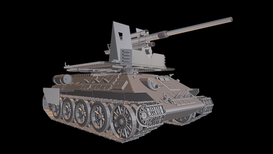 t 34 şişe 88 tanklar 3d yazdır model in 3dexport savaş gök gürültüsü vay modeller modelleme baskı oyuncak panzer panzerkampfwagen askeri makine 3d print model - Mito3D