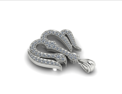 35 hembra colgante pendiente colgantes anillos solitario libra esterlina imprimible diamante anillo platino brillante Boda compromiso joya joyería plata delicado ligero oro blanco 3d print model - Mito3D