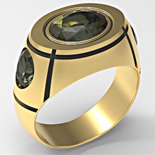 3 oval gemas mensring la joyería anillo gem las de moda 3d print model - Mito3D