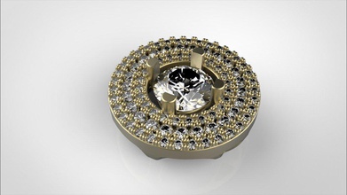 3 lignes pendentif le diamant bijoux 3dmodeling 3dmodel 3d print model - Mito3D