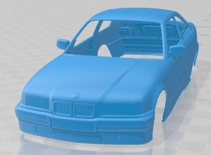 3 series coupe 1993 printable body car slot scalextric tamiya rc miniz hobby micro drift 3d print model - Mito3D